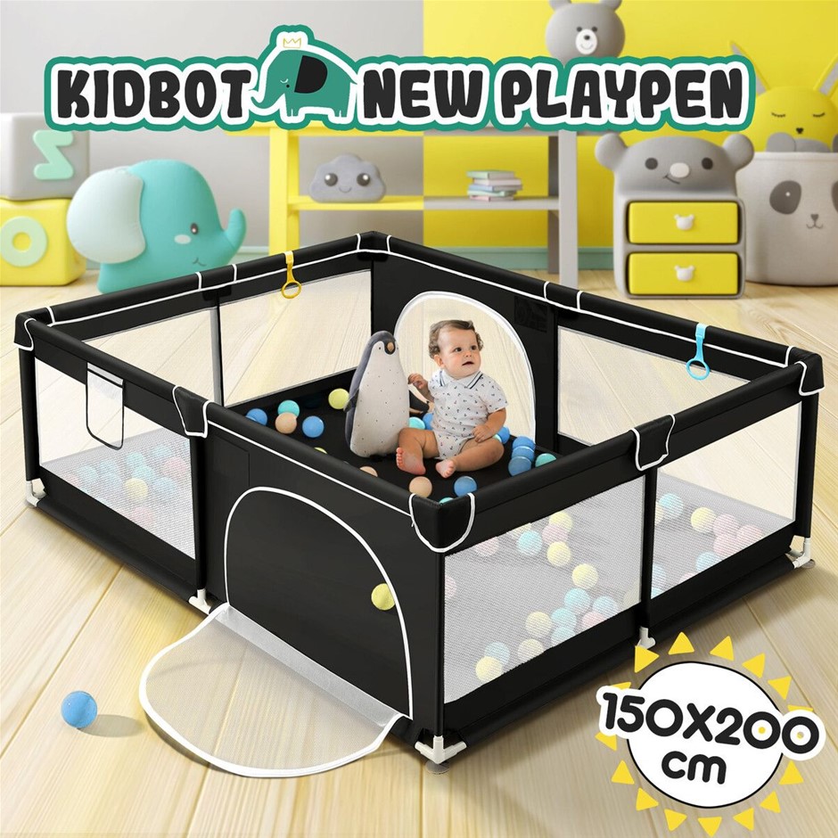 150x200cm Baby Mesh Playpen Indoor Safety Activity Centre
