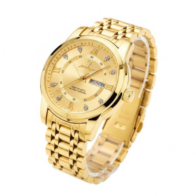 Luxury Full Gold Men's Watch – Premium Gift Box Edition
