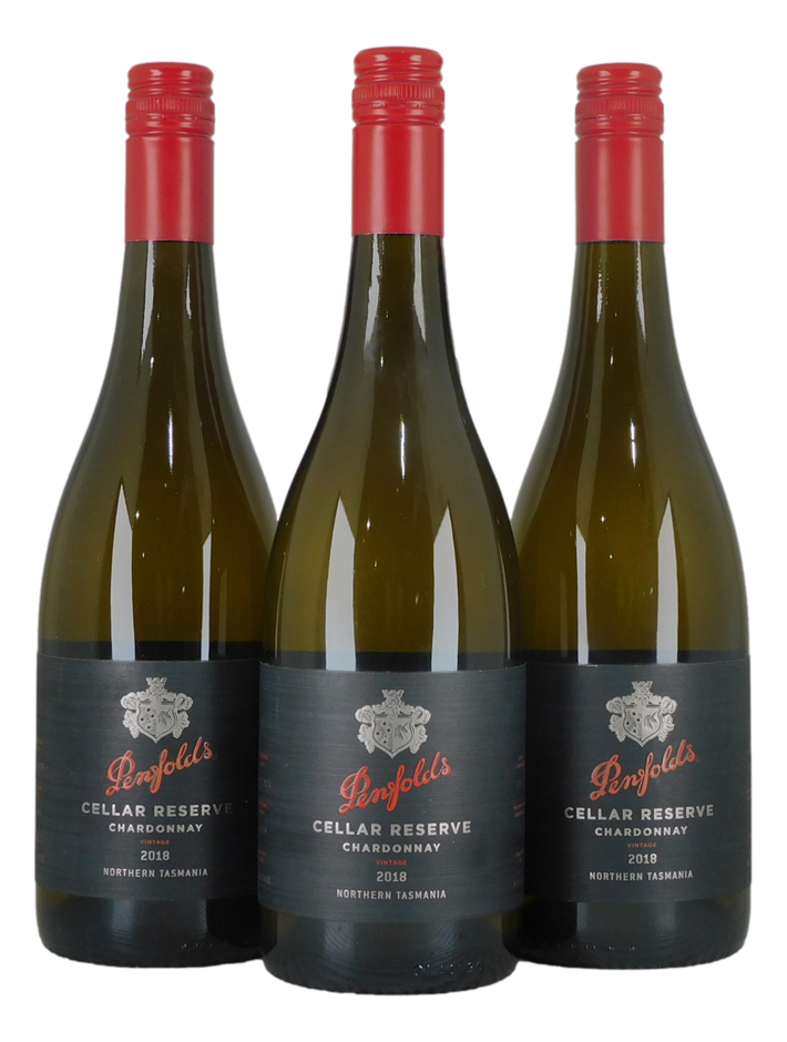 Penfolds Cellar Reserve Chardonnay 2018 (3x 750mL), Tasmania.