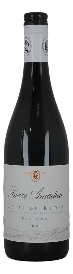 Pierre Amadieu Cotes du Rhone Roulpierre 2020 (6x 750mL), France.