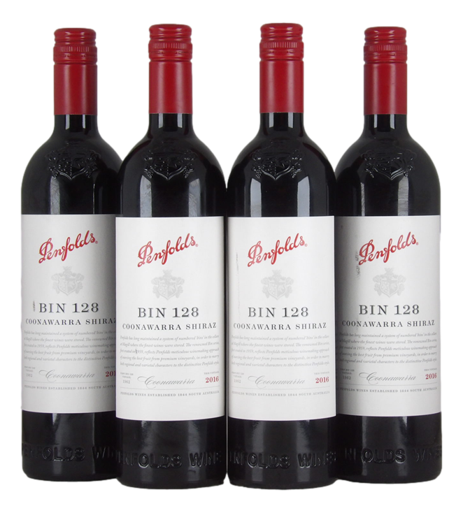 Penfolds Bin 128 2016 (4x 750mL), SA.