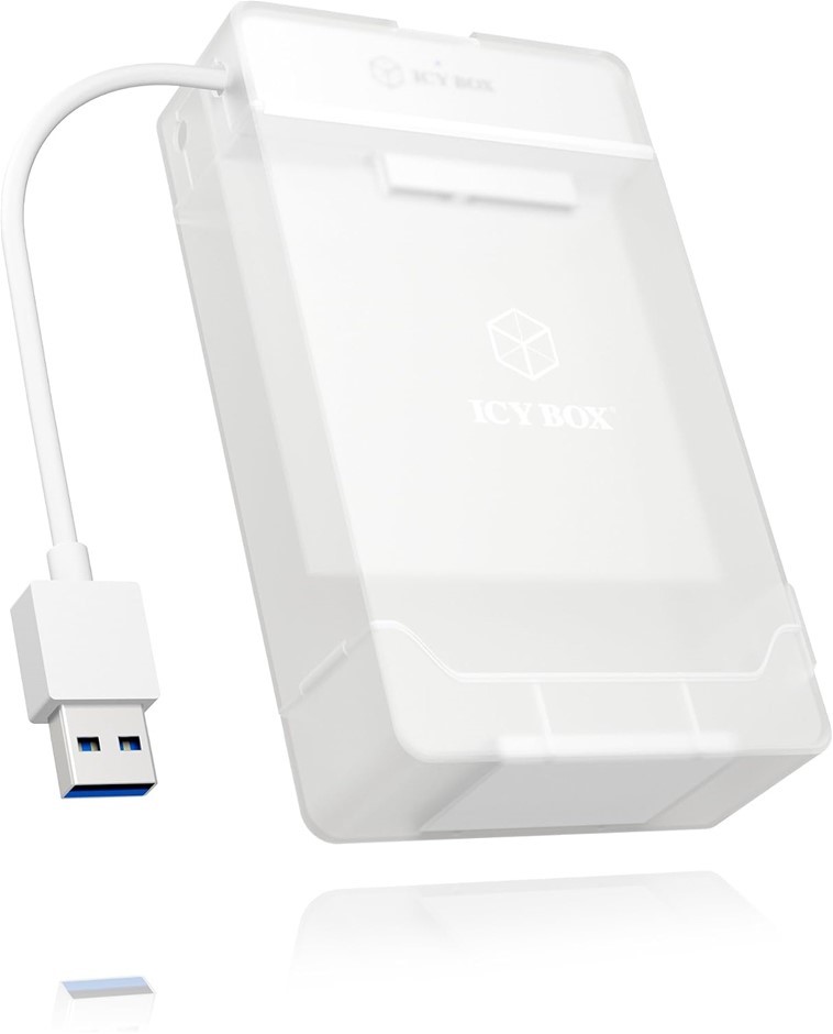 ICY BOX Adapter and Enclosure for 2X 2.5" SATA HDDs/SSDs (IB-AC7032-U3). B