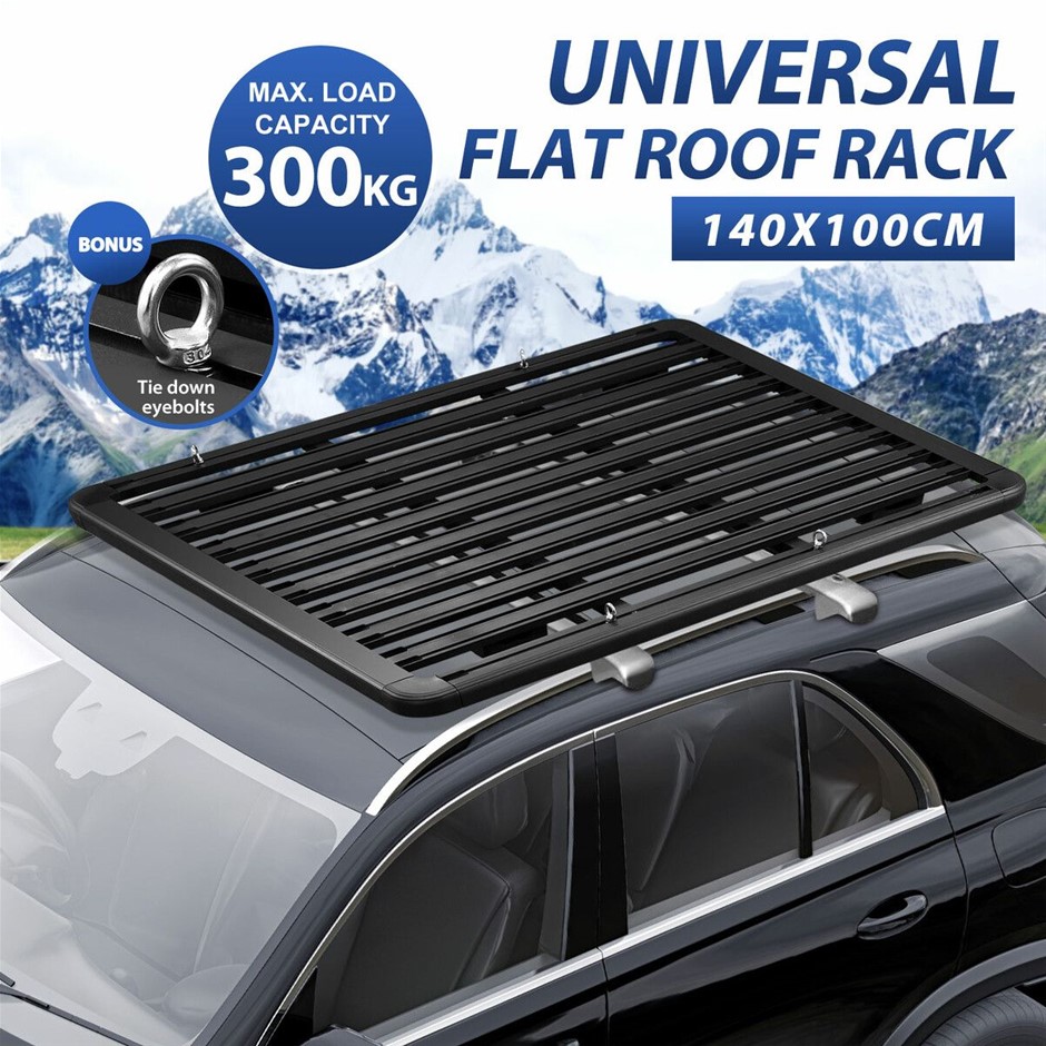 Universal Heavy Duty Aluminium Car Roof Rack Cargo Platform 140x100cm 300kg