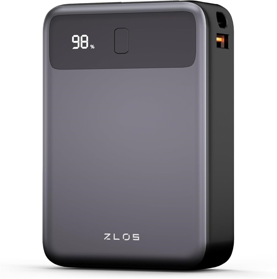 20000mAh 35W Power Bank with Built-in Lightning & USB-C Cables