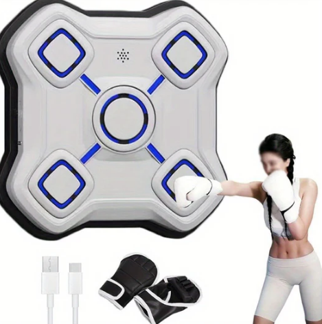 Smart Wall-Mounted Music Boxing Training Machine(White)