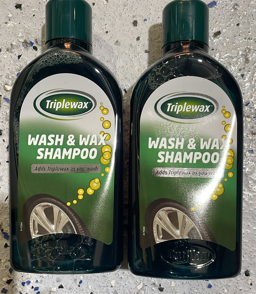 Triplewax Car Wash & Wax Shampoo (2x 1 Liter Bottles)