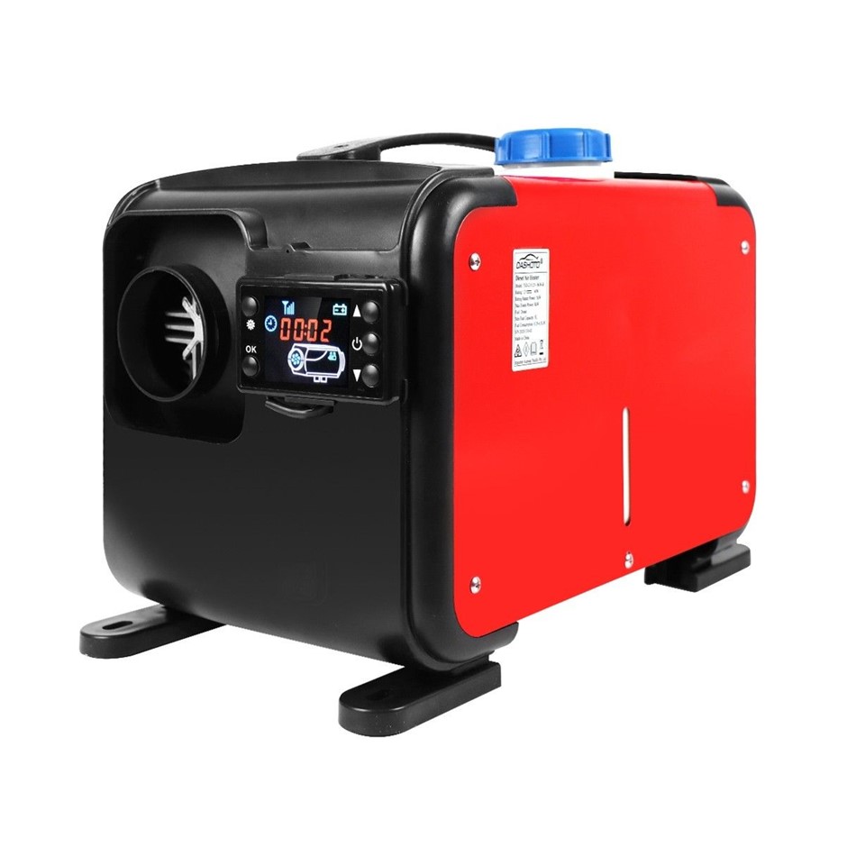Black 12V 8KW Diesel Parking Heater All-in-One LCD Remote with Fuel Tank