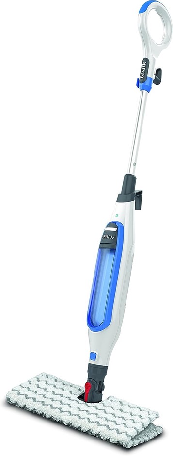 SHARK Klik and Flip Pocket Steam Mop (S6001), Blue & White. NB: Minor use,