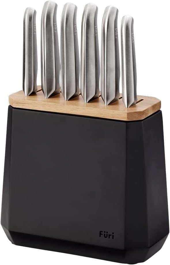 FURI Pro Stone 7 Piece Knife Block Set Midnight You must be 18 years or