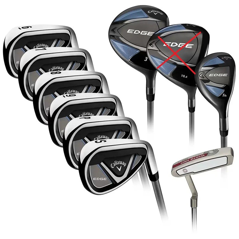 CALLAWAY Edge Men's 9pc Piece Right Handed Regular Steel Flex Golf Club Set
