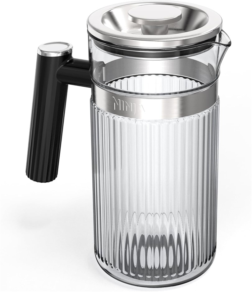 NINJA Luxe Café Shareable Pitcher, 825 ml Capacity, Clear/Black. NB: Broken
