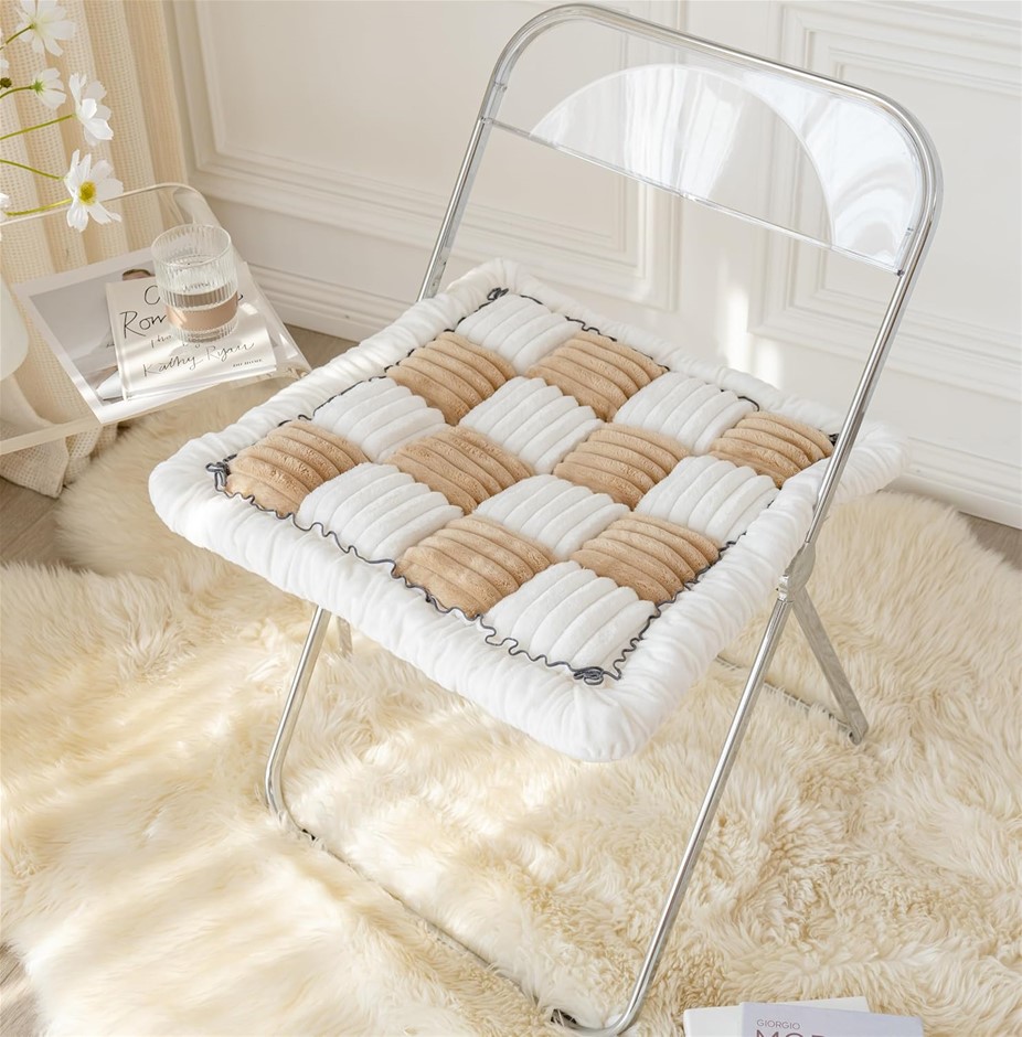 YOOVAT Couch Cover Cream Light Coffee, 50x50 cm