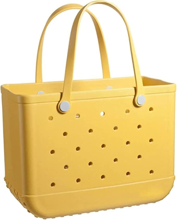 2 X YAPEACH Waterproof Beach Tote Yellow