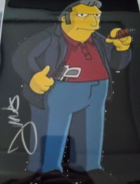 THE SIMPSONS FAT TONY SIGNED BY JOE MANTEGNA