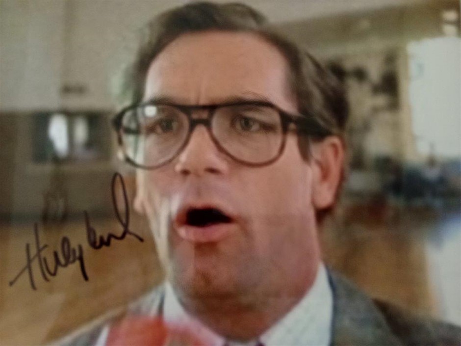 BACK TO THE FUTURE SIGNED BY HUEY LEWIS