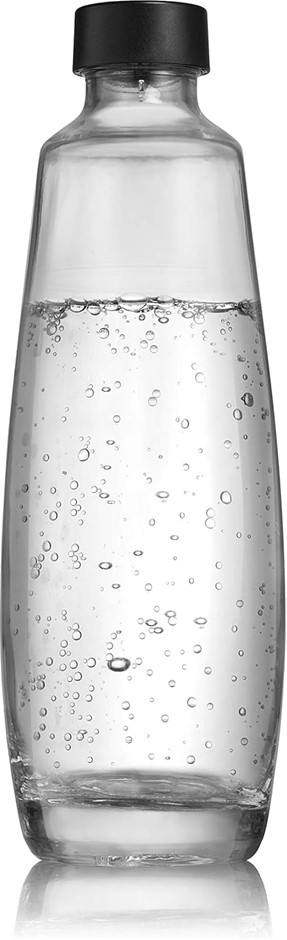 2 X SODASTREAM Sodastream 1L Glass Reusable Water Bottle Soda Making Carafe