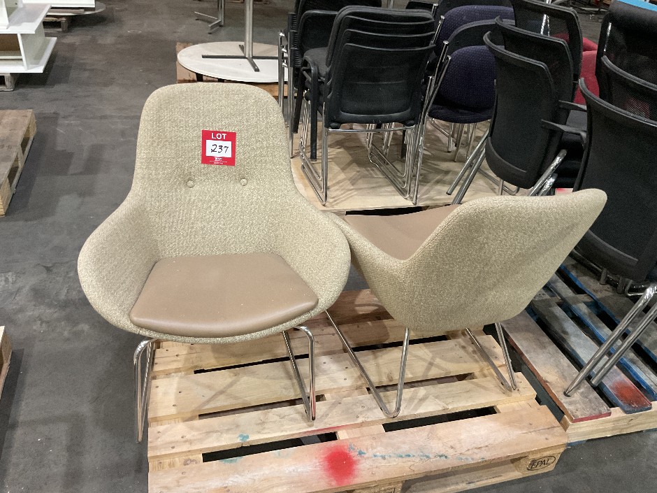 <p>Pair of Fabric Chairs</p>