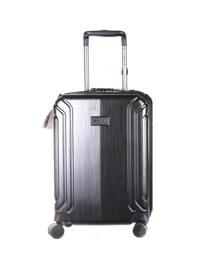 TOSCA Small Hard Side Spinner Luggage Set. Grey/Black. N.B: Has been used &