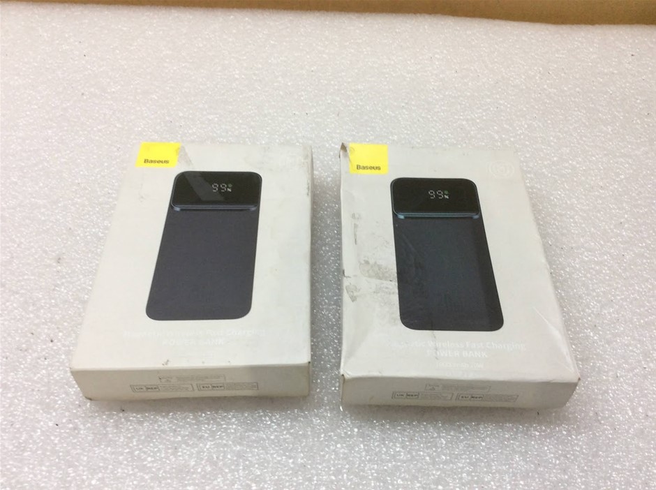 Baseus PPCXW10-C 10000mAh Charging Power Bank-New Unboxing (Lot of 2)