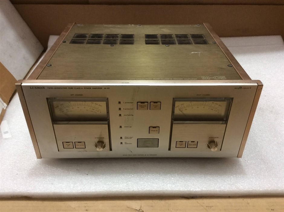 Luxman M-05 Twin Monolithic Pure Class A Power Amplifier
