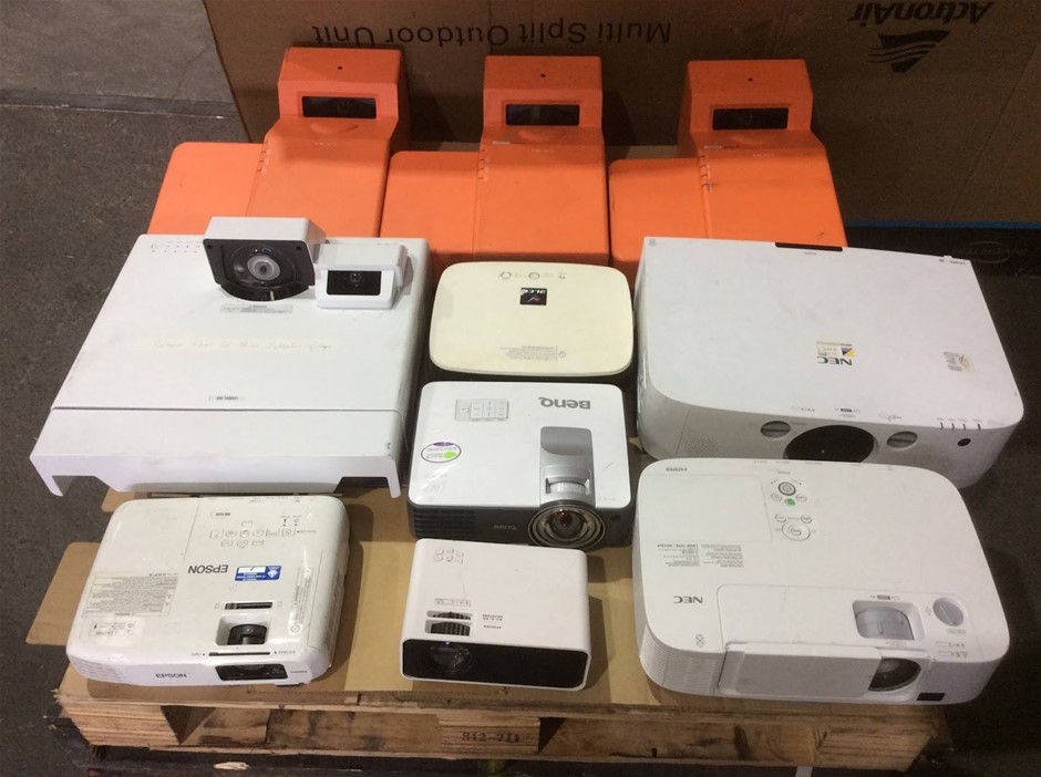 Epson NEC BenQ Multimedia Projectors (Lot of 10)