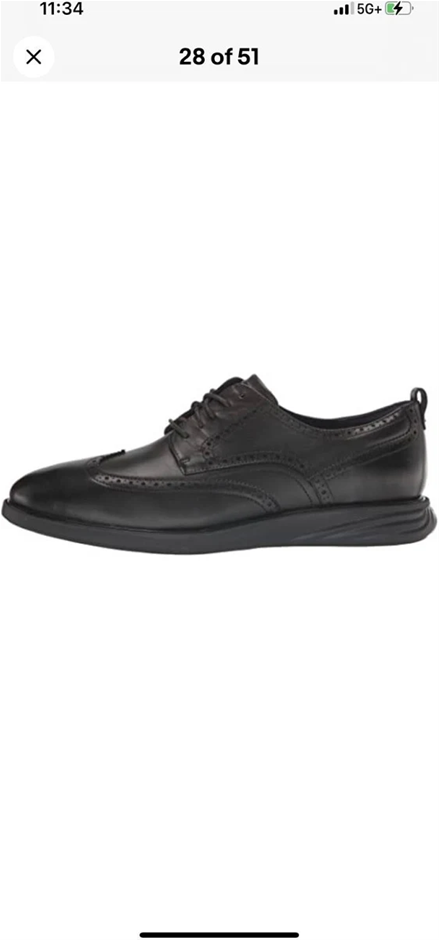 COLE HAAN Men's GrandEvOlution Shortwing Oxford, US7/EU24.5, Black/Black, C