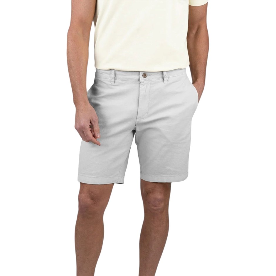 TAILOR VINTAGE Men's 9" Greenwich Shorts, Size 38, 52%Linen/45%Cotton, Quie