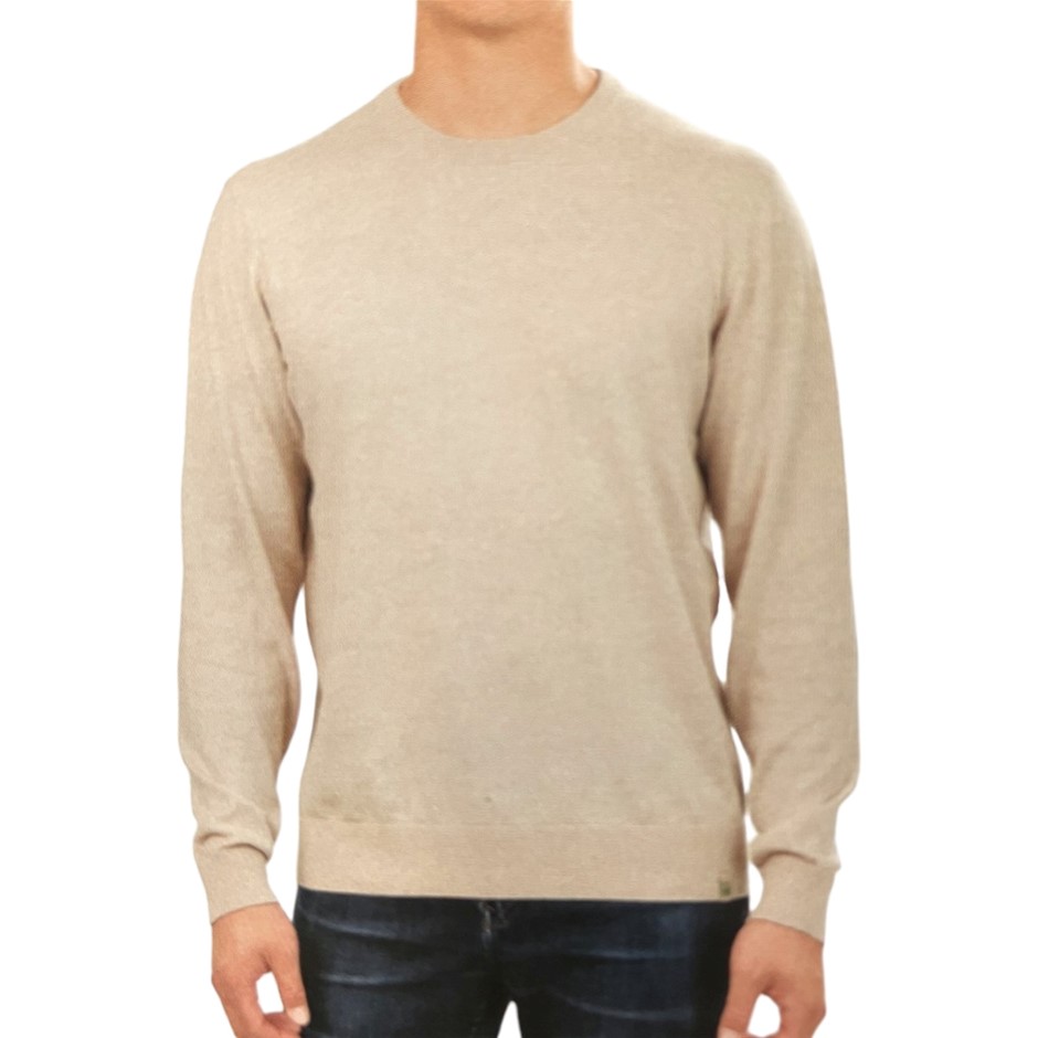 TRUE NORTH Men's Sweater, Size XL, 60% Cotton, Beige. Buyers Note - Discou