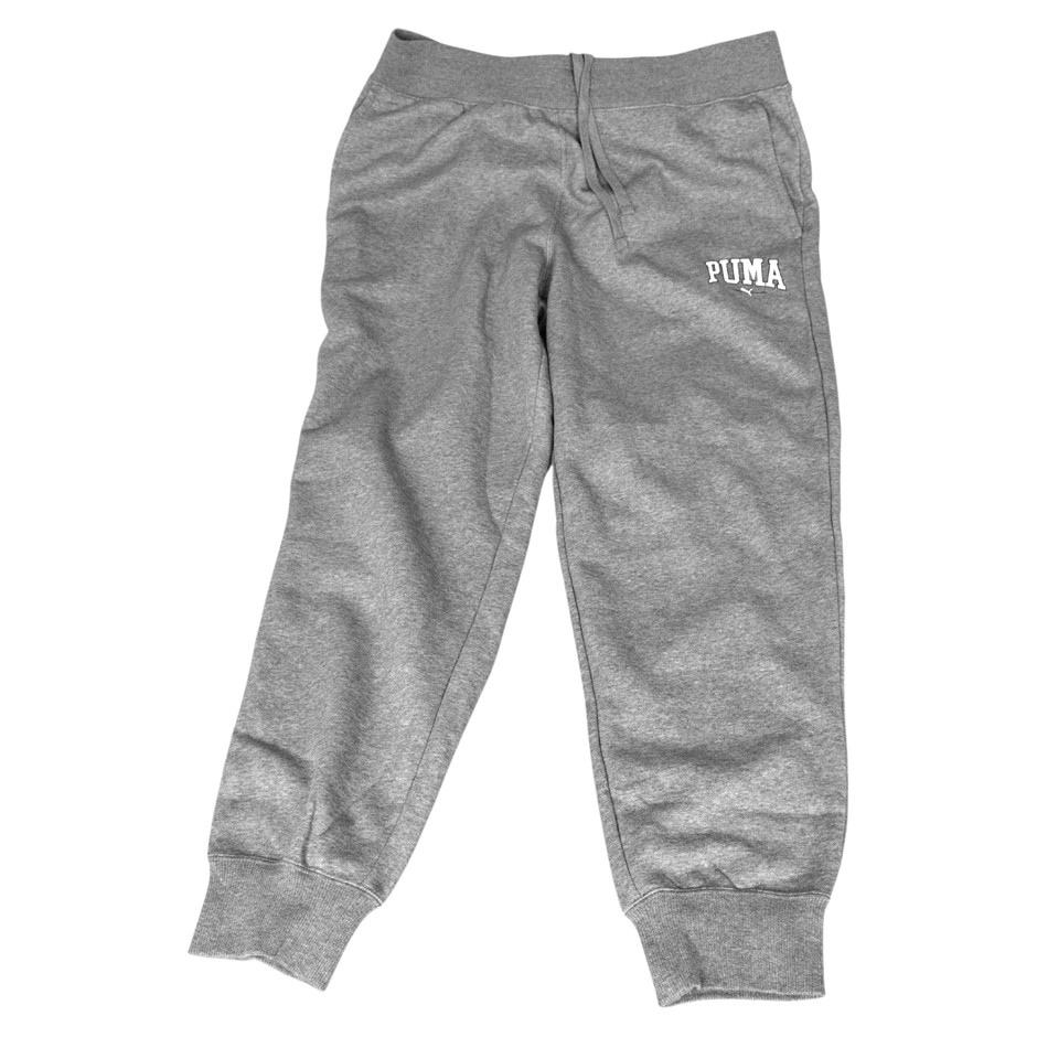 PUMA Men's Squad FL CL Sweatpants, Size L, 66% Cotton, Medium Grey Heather