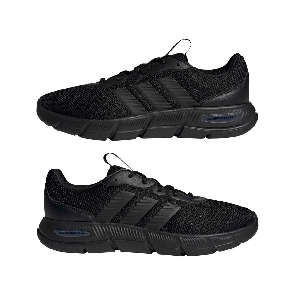 ADIDAS Cloudfoam Flex - Laces Shoes, Size US8, Black/Black/GreySix, HQ4855.
