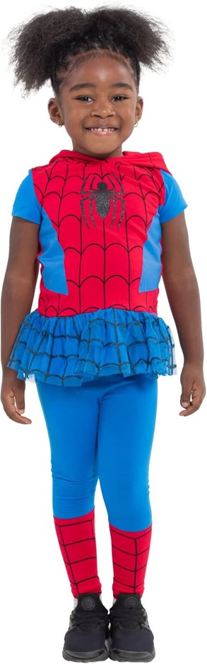 MARVEL AVENGERS Girl's Spider-Gwen Tee & Leggings Set, Size 14-16, G1P4222S
