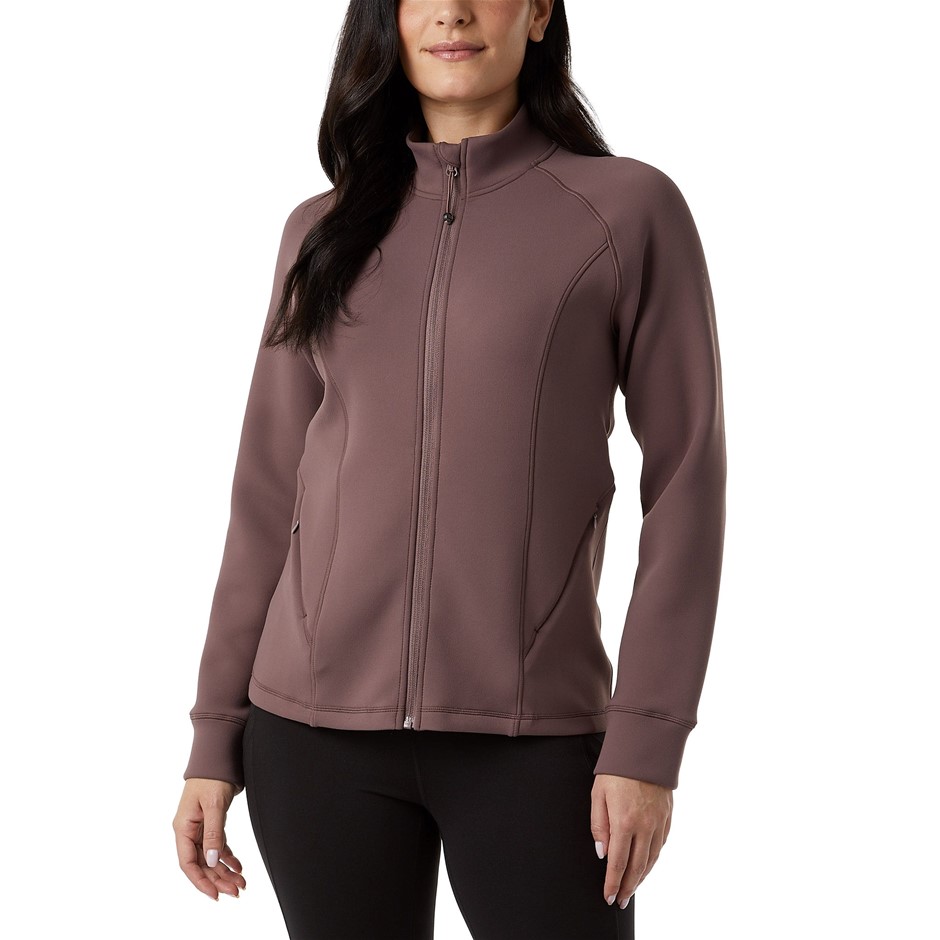 32DEGREES Women's Tech Zip Jacket, Size S, Mauve Brown. Buyers Note - Disc