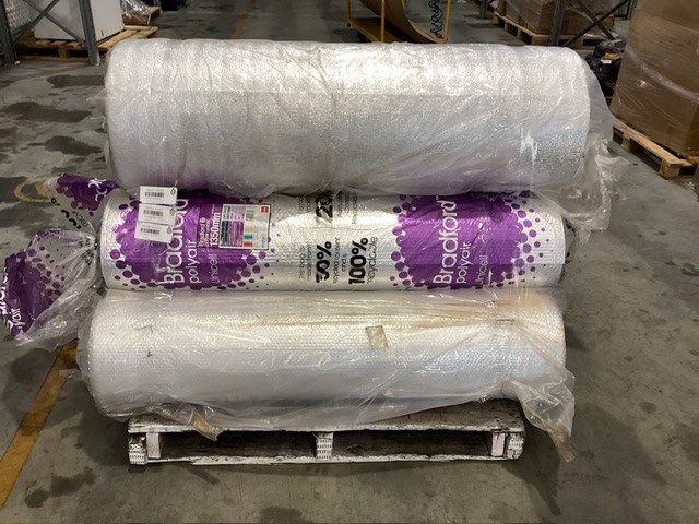 Pallet Containing Insulation Rolls