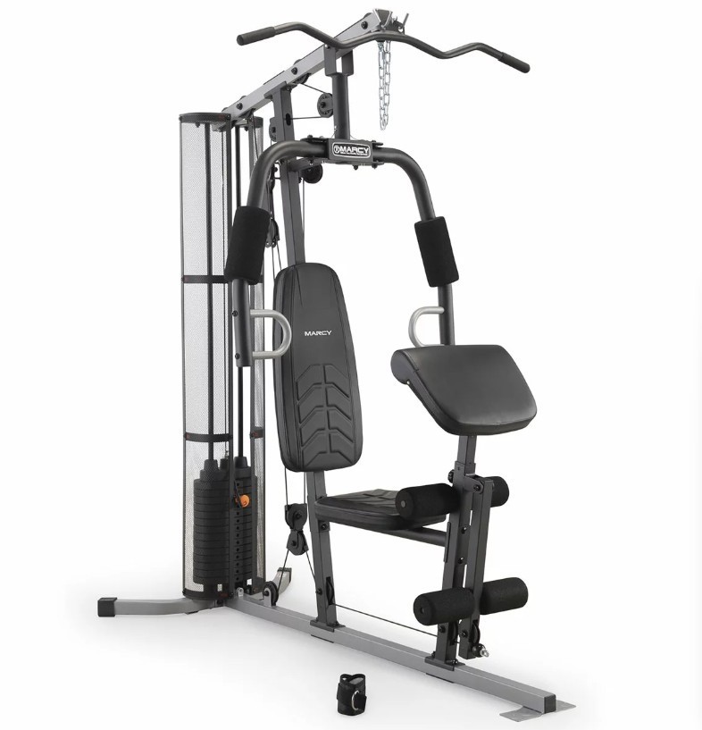 MARCY Home Gym With 68kg Weight Stack. NB: Unknown condition. <b>Important