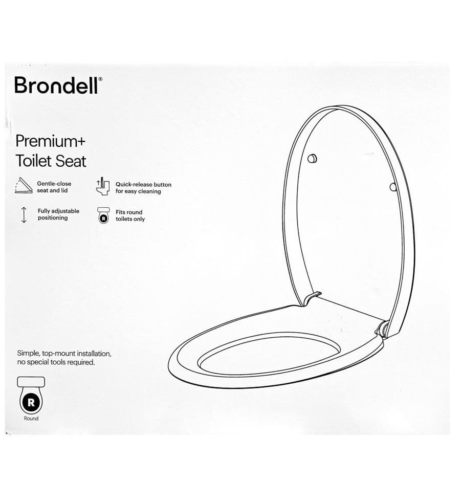 BRONDELL Premium Toilet Seat, Model: AUSPPTS-25. N.B: Not in original packa