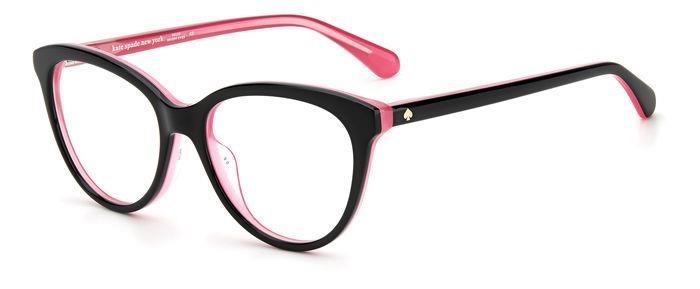 KATE SPADE Youth Paris Glasses Frames, 48-15-135, Black/Pink (807). RRP: $1