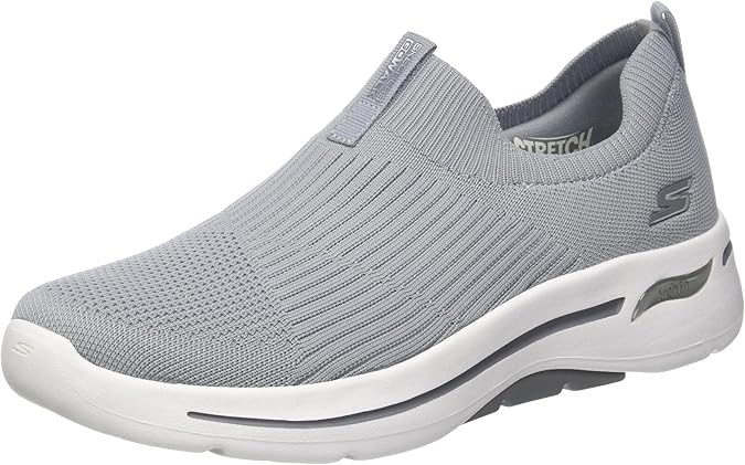 SKECHERS Women's Go Walk Arch Fit Grateful Sneaker, US11, Grey, 124409. Bu