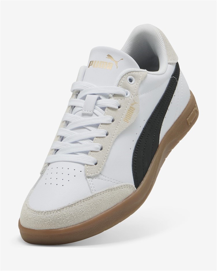 PUMA Women's Vikky Star OG Shoes, Size US6.5, White/Beige/Black (01), 21484