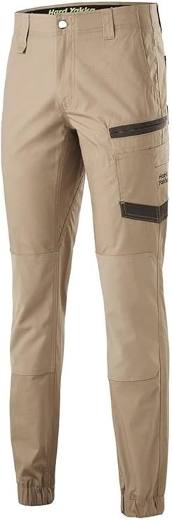 HARD YAKKA Men's Raptor Cuff Pant, Size 67 Regular, Desert, Y02717. Buyers