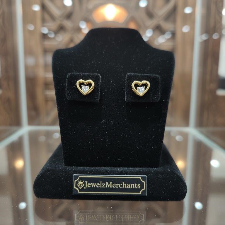 22K/Italy Gold Filled Earring -(stamped 22K/Italy)-Warranty Quality-Bonus
