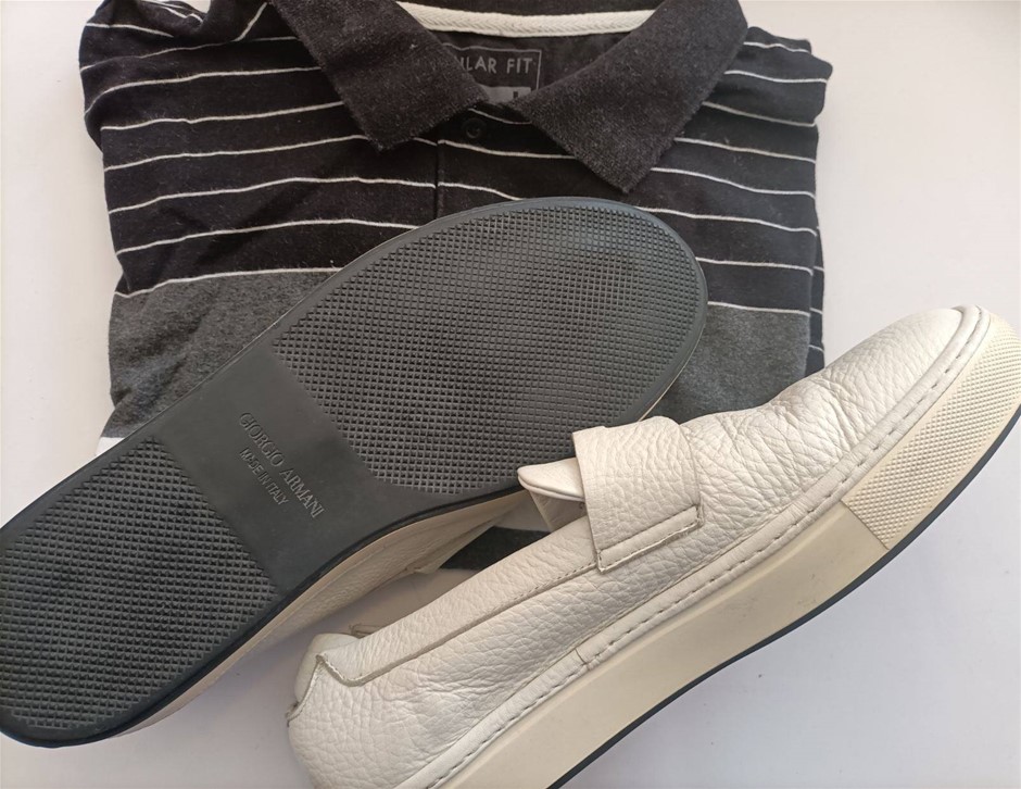 Giorgio Armani Shoes Made in Italy as New .28.5cm