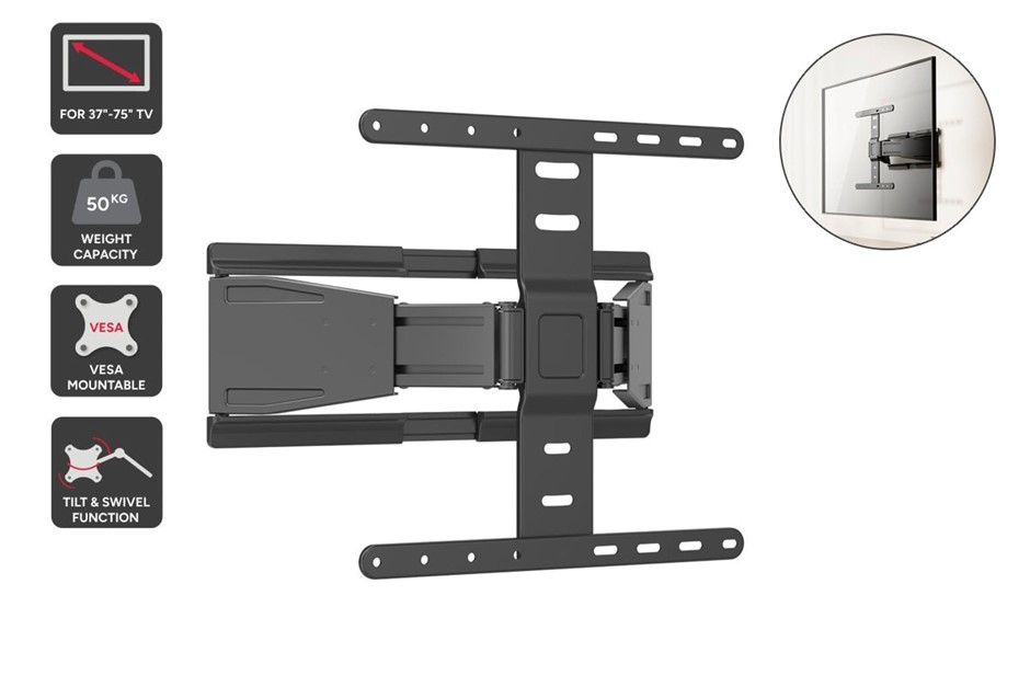 Kogan Ultra-Slim Full Motion TV Wall Mount for 37" - 75" TVs