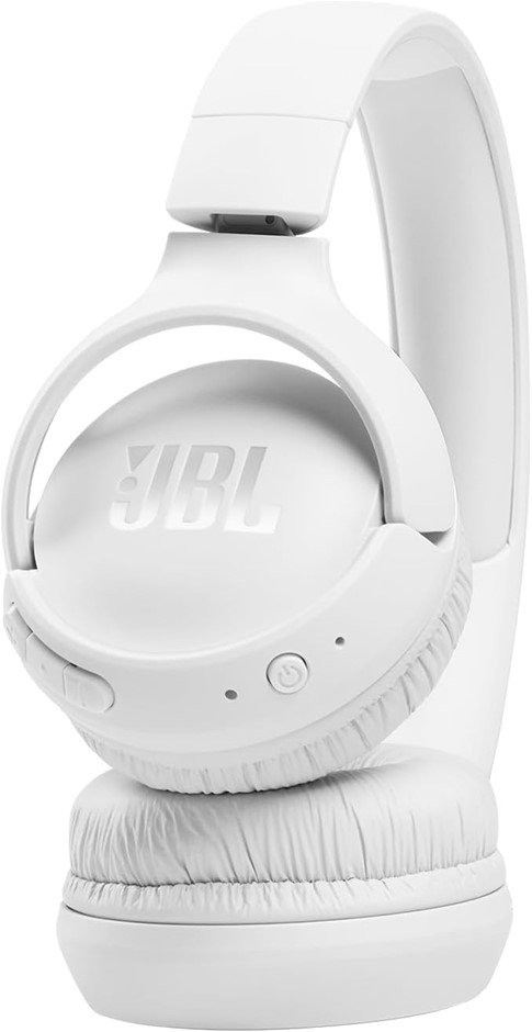 JBL Tune 510BT: Wireless On-Ear Headphones with Purebass Sound - White. NB: