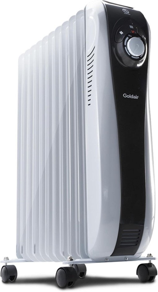 GOLDAIR 2400W 11 Fin Oil Column Heater with 3 Heat Settings and Adjustable