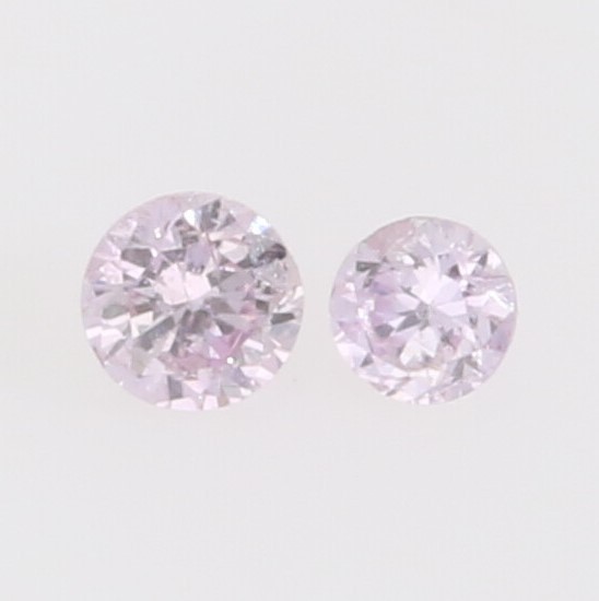 0.024ct (2pcs) Fancy Pink Diamonds