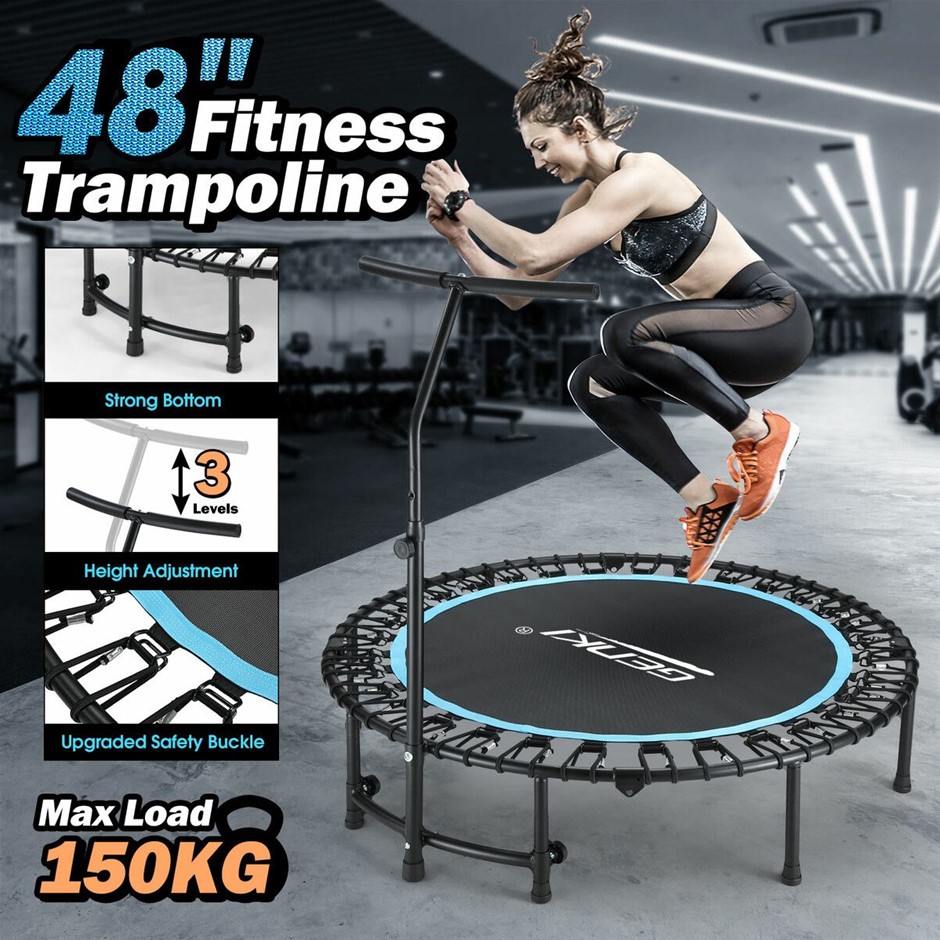 Genki 48 Inch Foldable Rebounder Trampoline Bungee Home Fitness