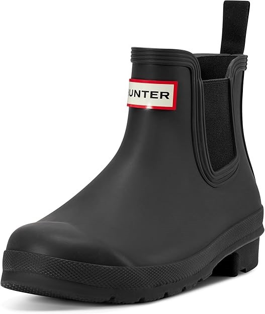 Hunter WOMENS ORIGINAL CHELSEA BOOT, Black, Size UK4