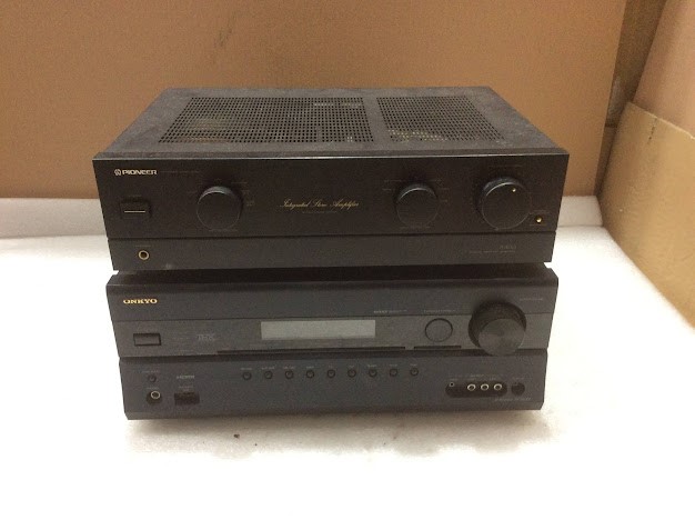 Onkyo TX-SR608 & Pioneer A-400 Amplifier Audio Lot (2 Units