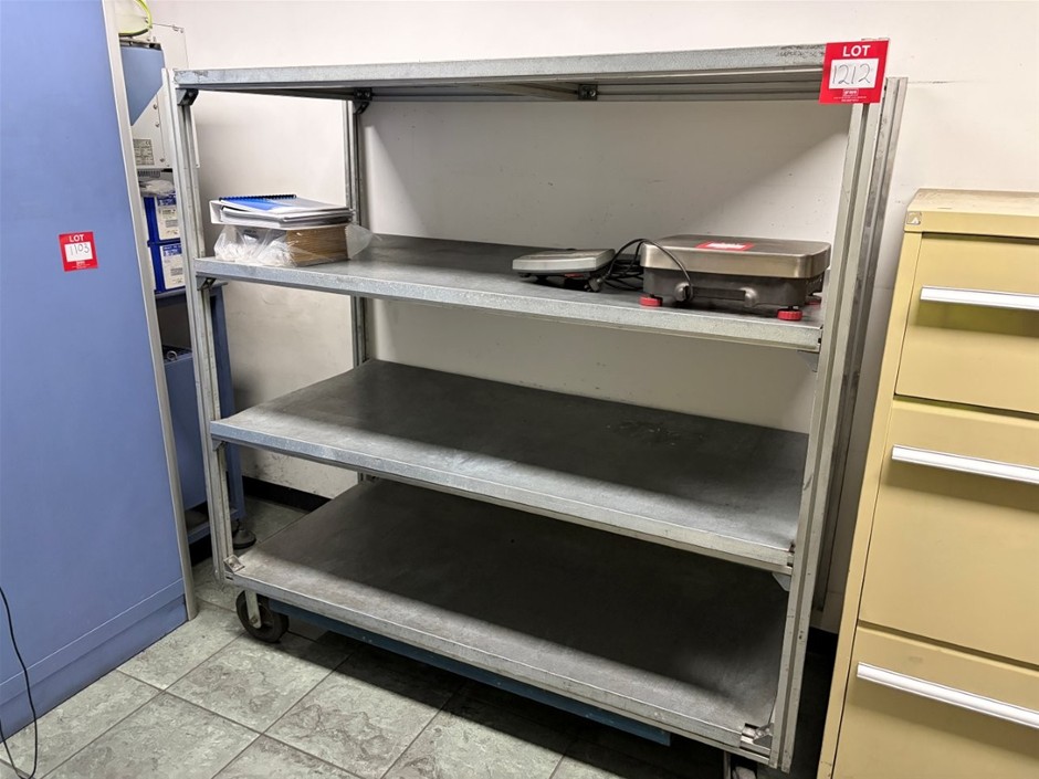 Mobile Aluminium Shelving Unit