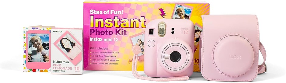 INSTAX Mini12 Instant Photo Kit Blossom Pink. Buyers Note - Discount Freig